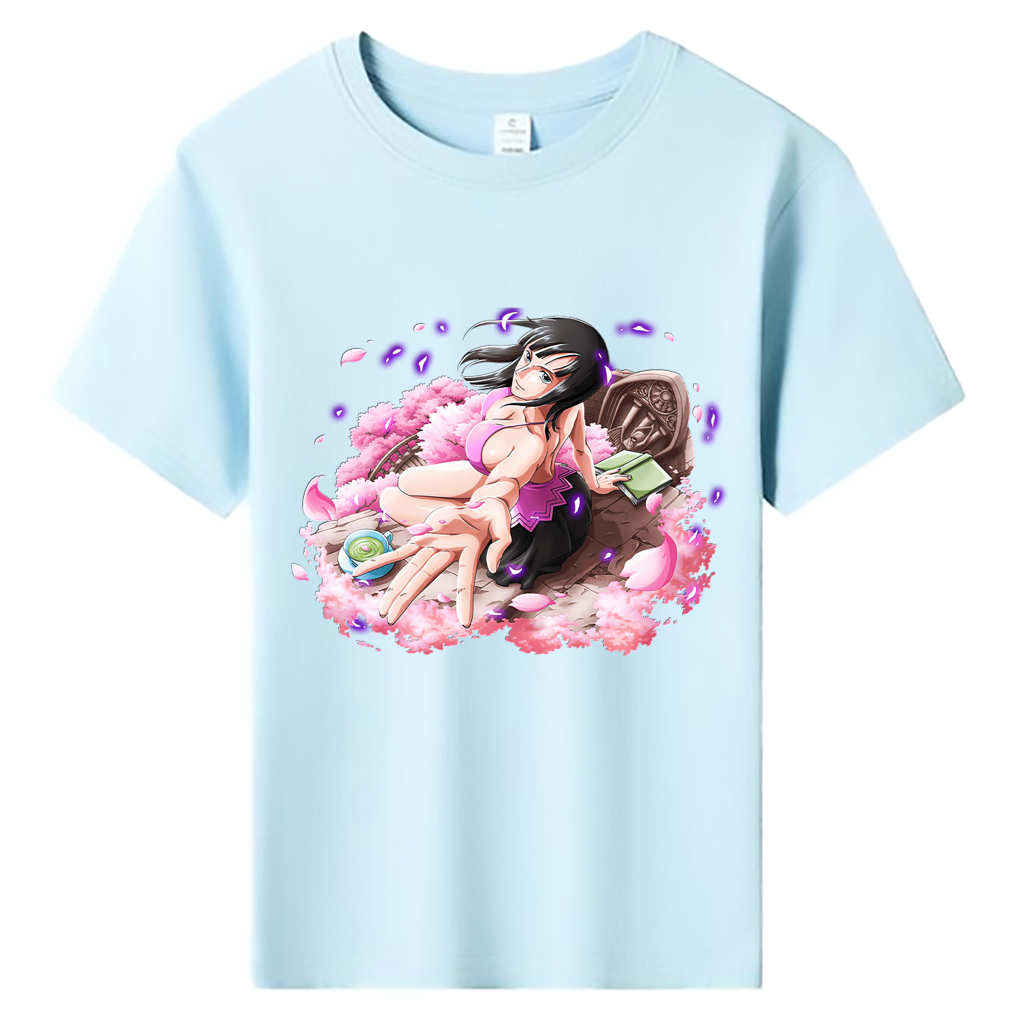 （画像用） ワンピース ニコ・ロビン ONE PIECE Nico Robin 綿100％キッズTシャツ（フロントプリント）